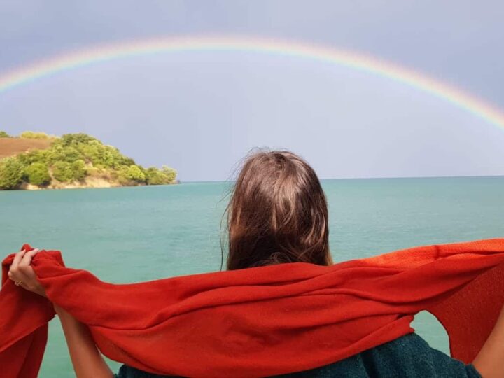 Soggy sailing and cosy rainbow rewards!