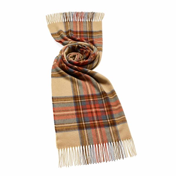 LS80 A01 Tartan Stole 70cm Antique Dress Stewart
