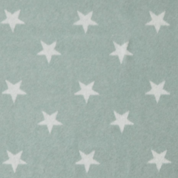 Green star merino wool baby blanet