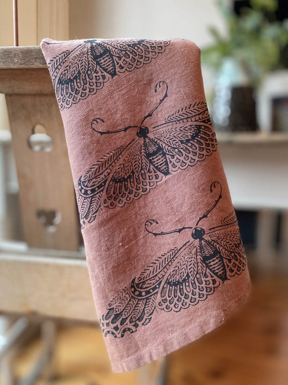GeorgeLettersPic Linen Teatowel Ashes Moths4LS GeorgeLettersPic Linen Teatowel Ashes Moths4LS