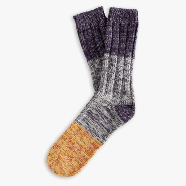 Charlie Blackberry & Sunshine Recycled Cotton Socks (Large)