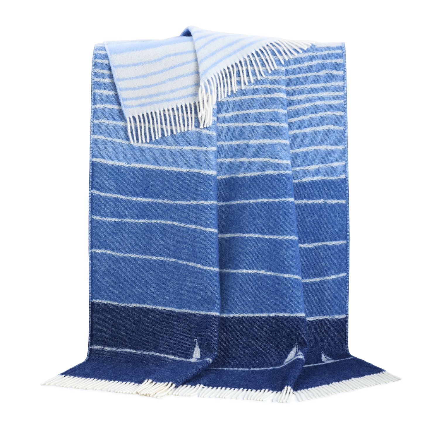 Blue boat throw Blue boat throw