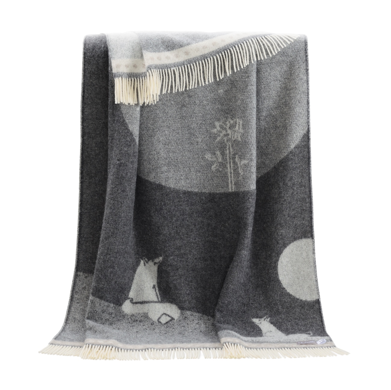 Fox and rose Woollen throw Fox and rose Woollen throw