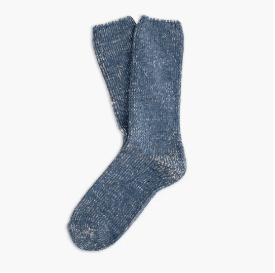 Blue Recycled Wool Socks (Small)