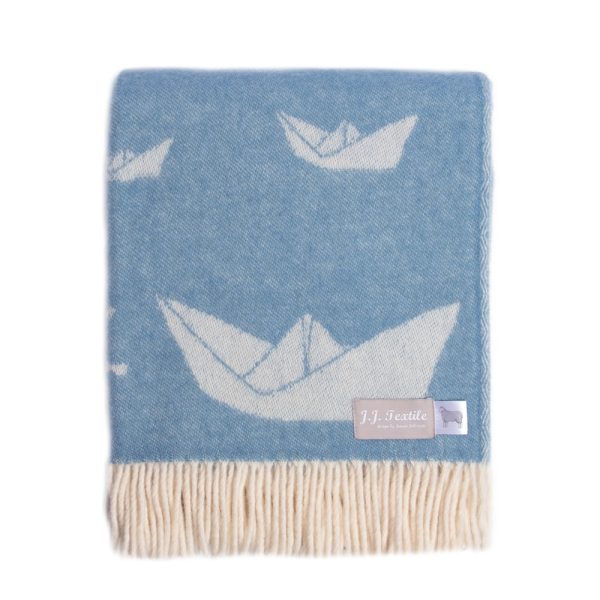 Sea Wool Throw Folded