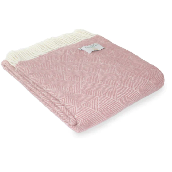 Delamare smokey rose throw