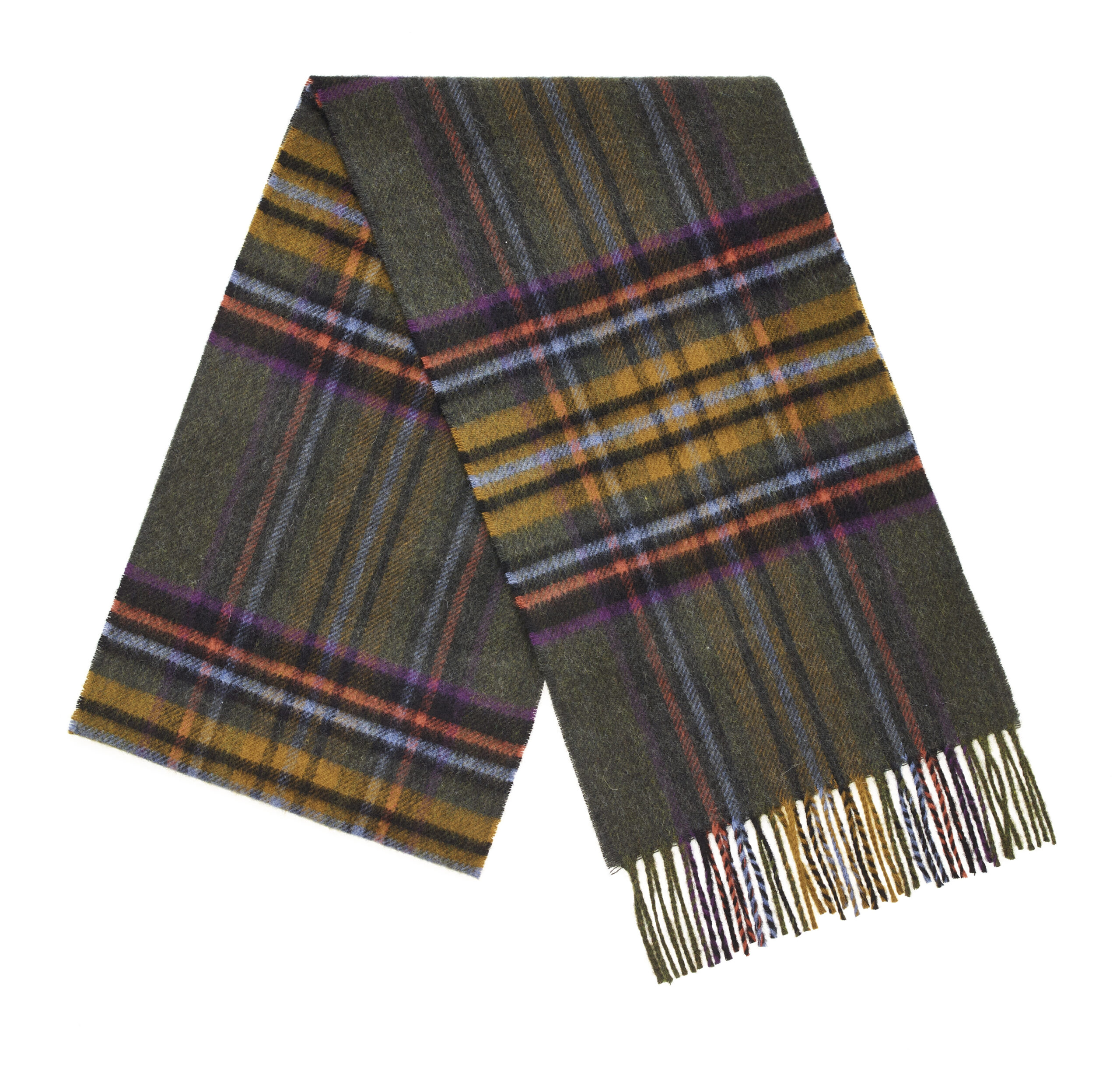 Grassinton moss merino wool scarf