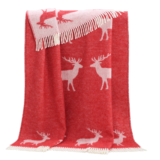 Reindeer throw Shetland