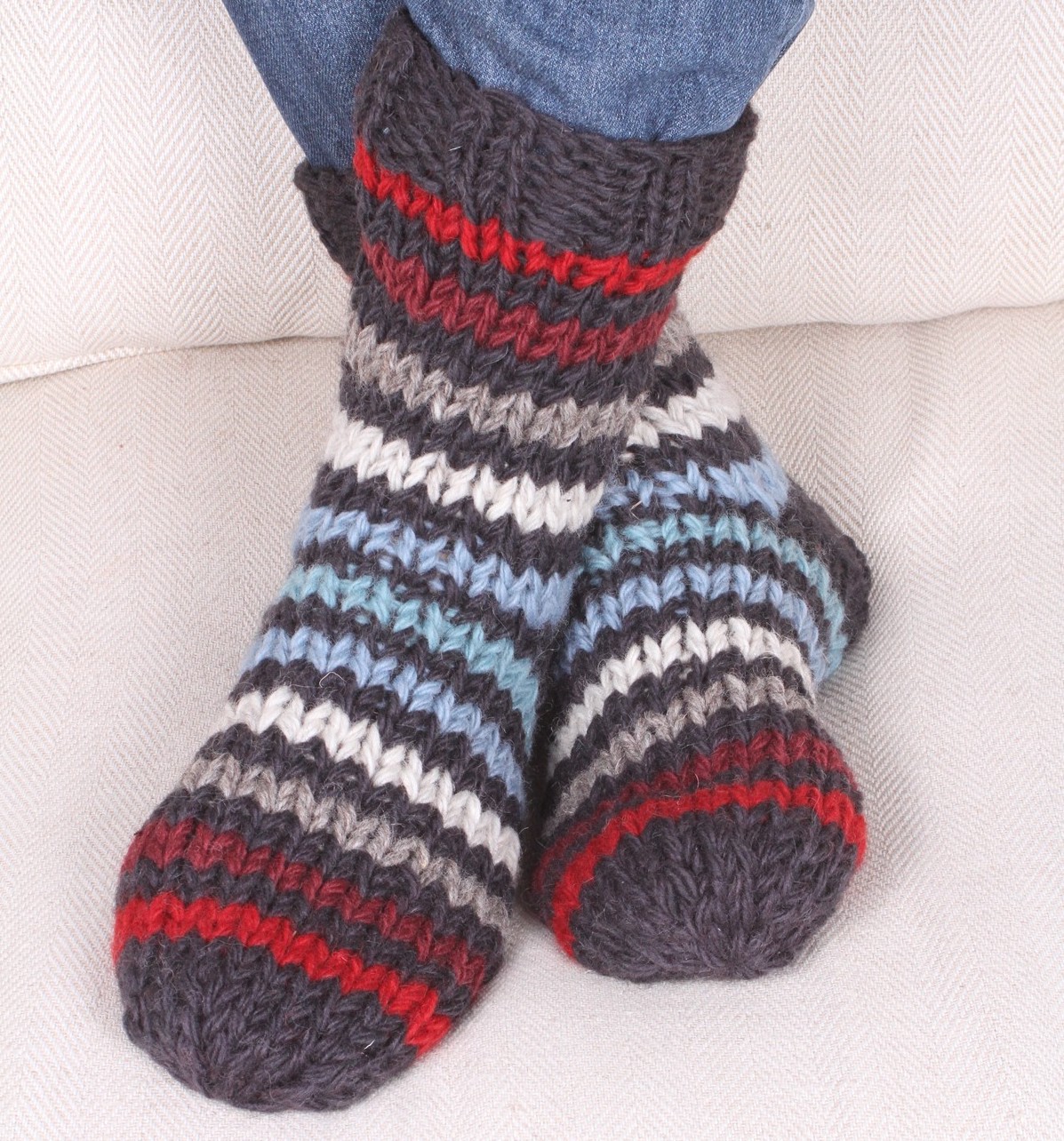 CLifden Sofa socks Fairtrade wool