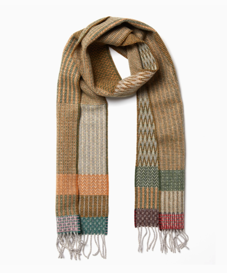 Houton Ochre Alt merino wool scarf