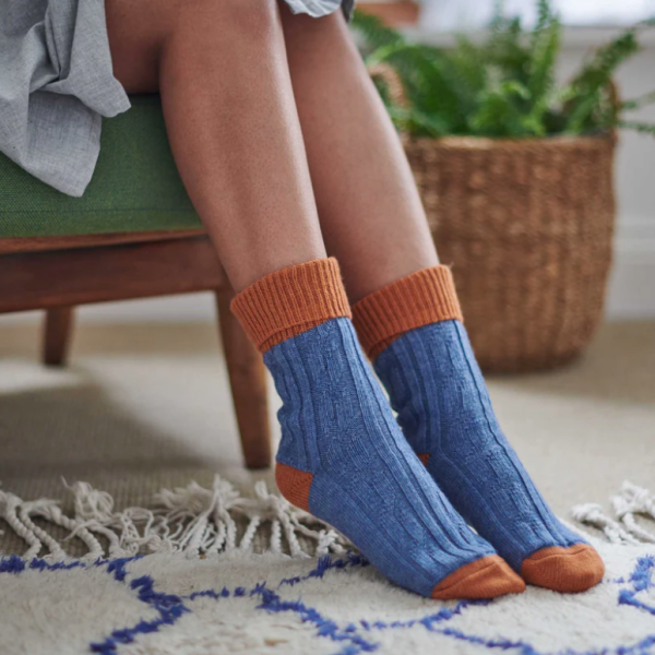 Catherine tough cashmere slouch socks