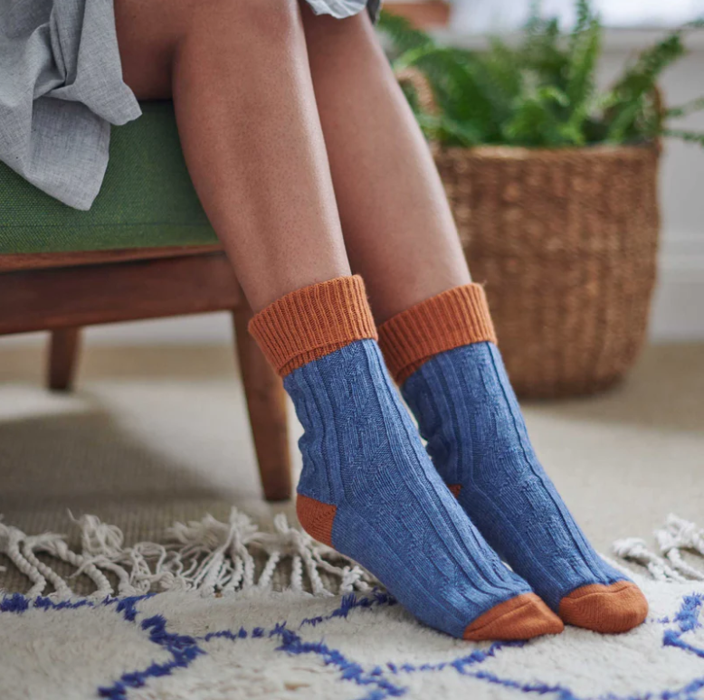 Catherine tough cashmere slouch socks