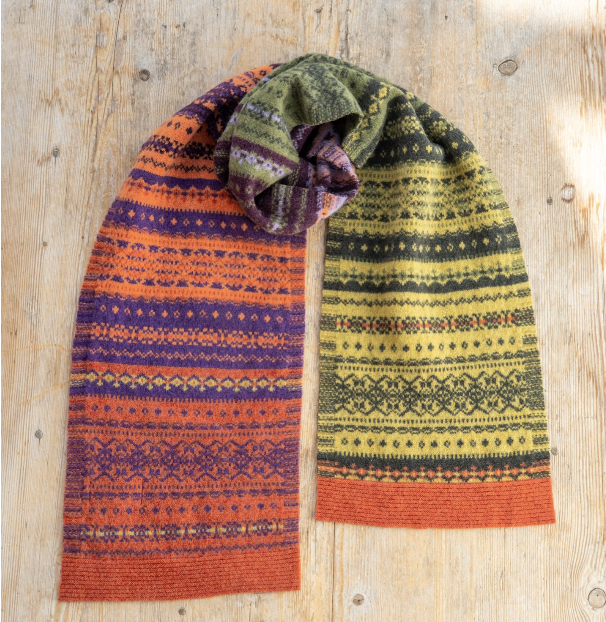 Alloa Fairisle Scarf, Copperland