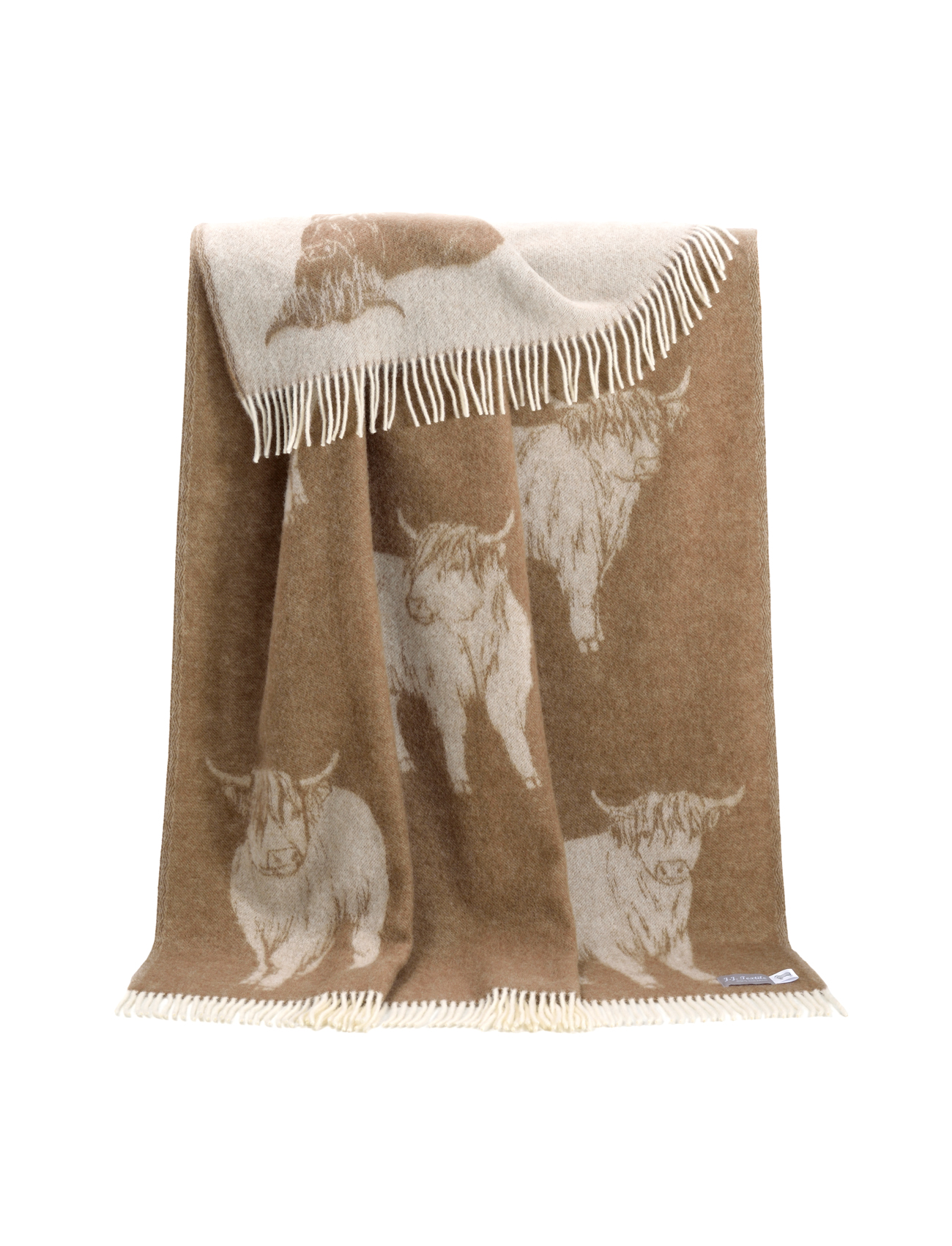 Highland Cow Pure Wool Throw