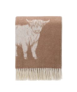 Highland Cow Pure Wool Throw