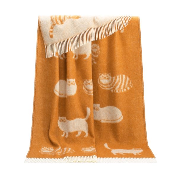 Ginger Cat Pure Wool Throw