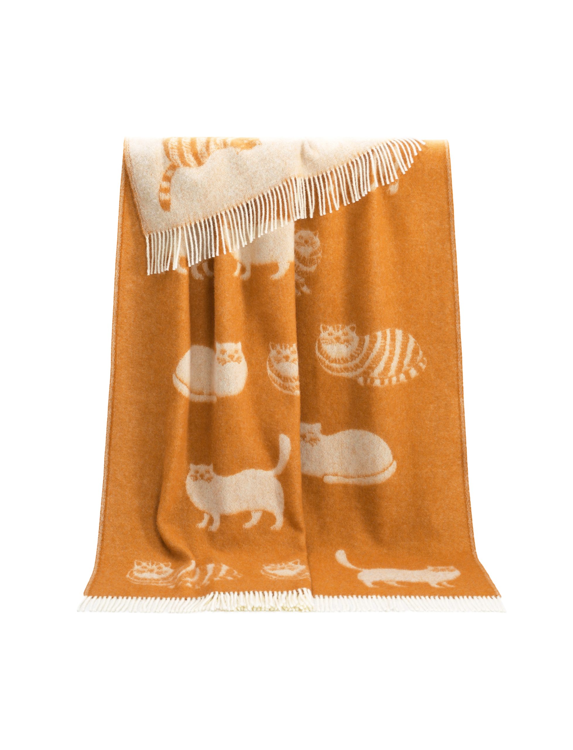 Ginger Cat Pure Wool Throw