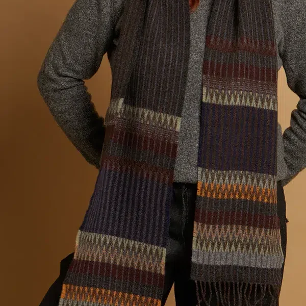 Merino Wool Edera Smoke Scarf