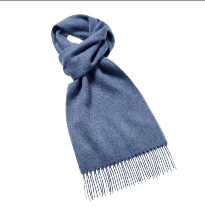 Airforce Blue Lambswool Scarf