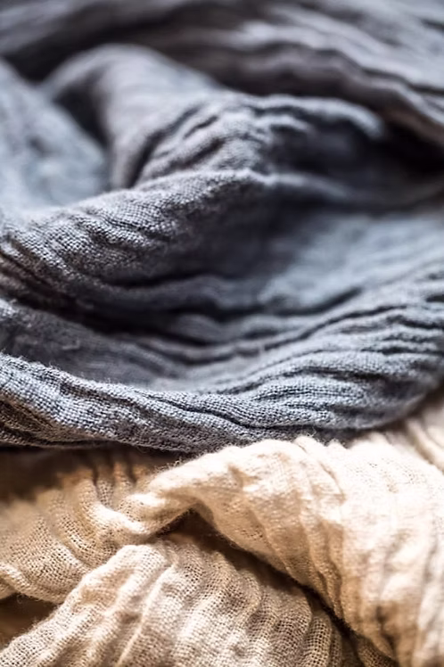 Hemp Scarf Blue