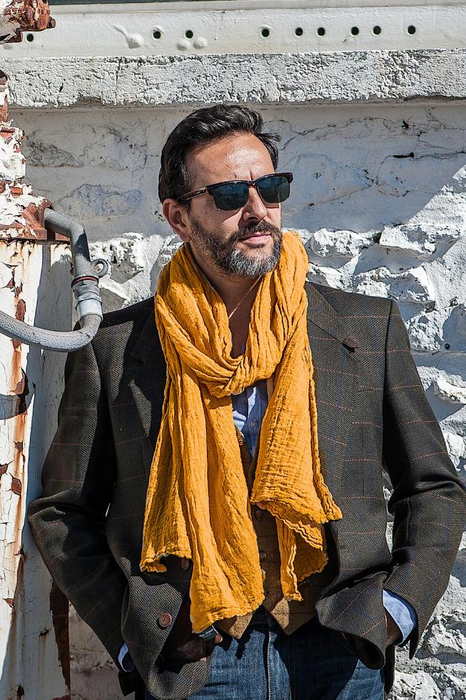 Hemp Scarf Ambre