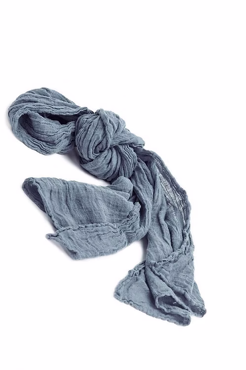 Hemp Scarf Blue