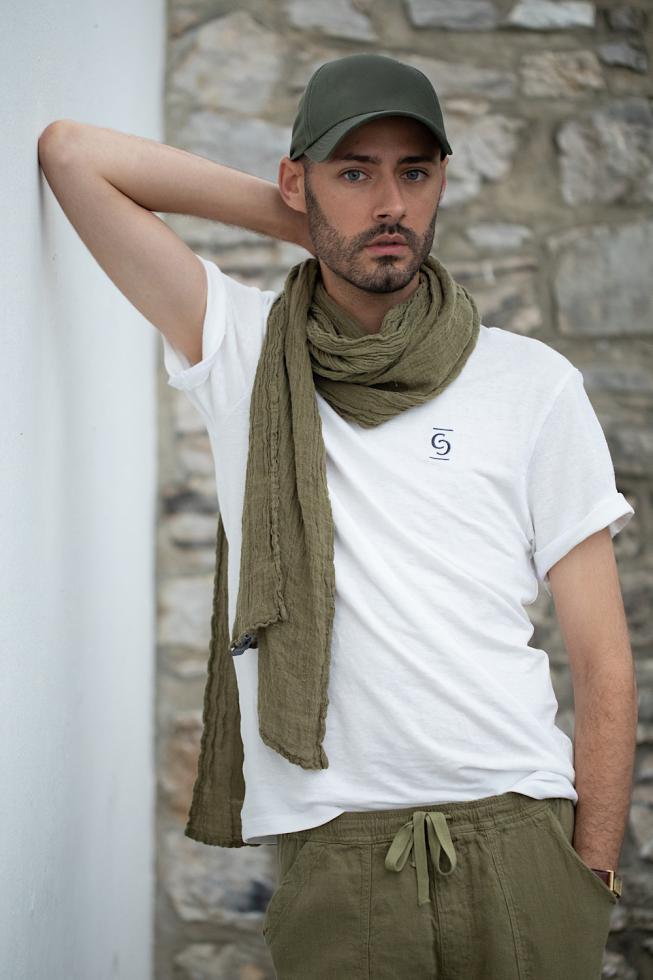 Hemp Scarf Khaki