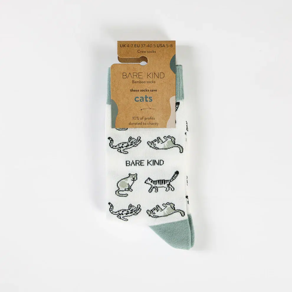 Save The Cat Bamboo Sock