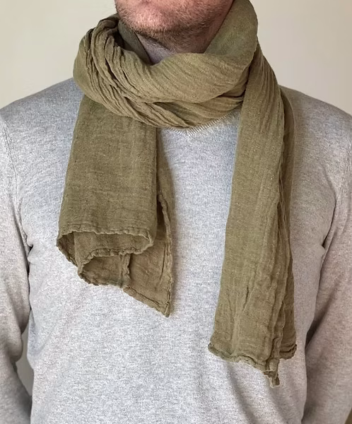 Hemp Scarf Khaki