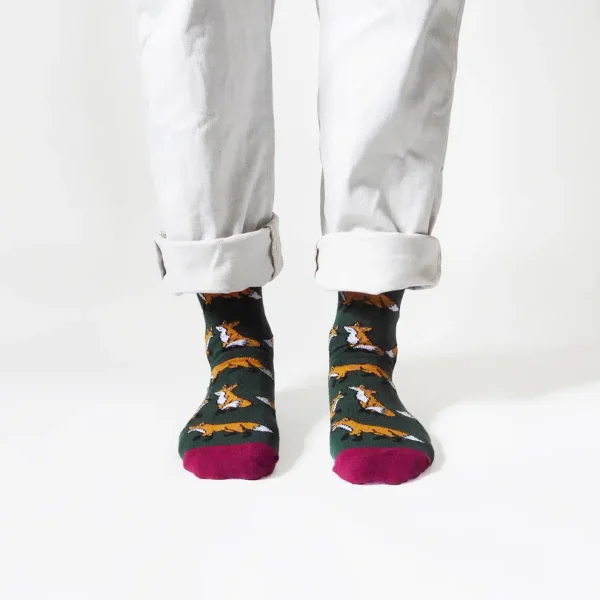 Save The Fox Bamboo Sock