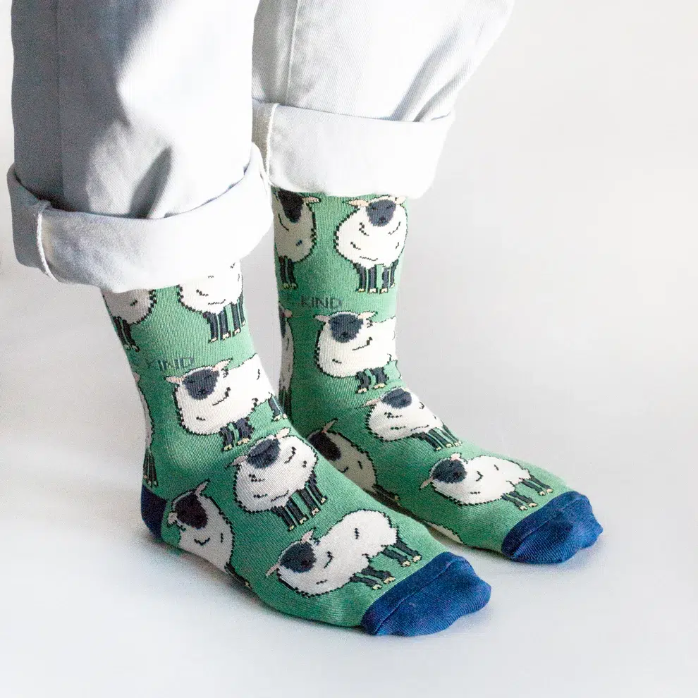 Save the Sheep Bamboo Sock
