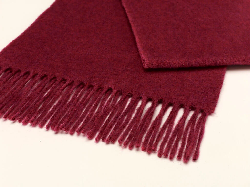 Bright Pink Lambswool Scarf